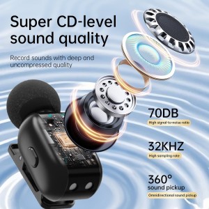 قیمت و خرید میکروفون بی‌سیم نوکسو مدل MC-N1 با تکنولوژی هوش مصنوعی | ضبط حرفه‌ای صدا