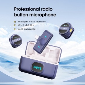 قیمت و خرید میکروفون بی‌سیم نوکسو مدل MC‑N2 دو کاربره Type‑C | نویز کنسلینگ هوشمند + باتری 40 ساعته