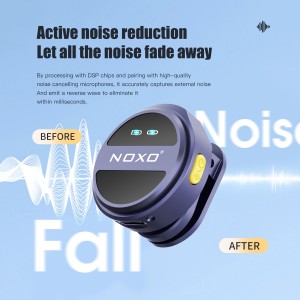 قیمت و خرید میکروفون بی‌سیم نوکسو مدل MC‑N2 دو کاربره Type‑C | نویز کنسلینگ هوشمند + باتری 40 ساعته