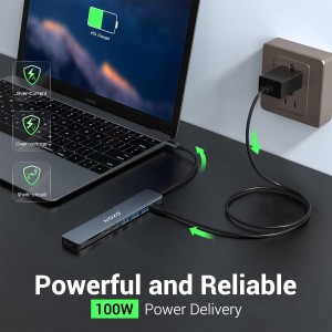 قیمت و خرید هاب 9 پورت Type‑C نوکسو مدل HUB‑N1 | مبدل 9 در1 با HDMI 4K، PD 100W و USB 5Gbps