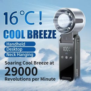 قیمت و خرید پنکه دستی تاشو نوکسو مدل FAN‑N1 | خنک‌کننده قوی 29000 دور در دقیقه با باتری 3600 میلی‌آمپر