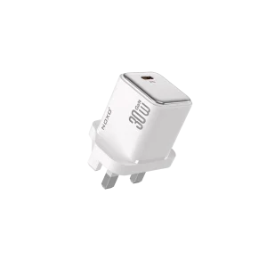 قیمت و خرید شارژر دیواری GaN 30 وات PD نوکسو مدلCHN-7 | پین EU/UK، شارژ سریع USB-C