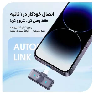 میکروفون بی‌ سیم یقه‌ای دو تایی نوکسو مدل MC‑N2 با کیس شارژ و نویز کنسلینگ