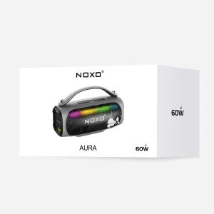 اسپیکر بلوتوثی نوکسو  AURA | توان 60 وات، بلوتوث 5.3، ضد آب IPX5، RGB