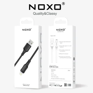کابل USB‑A به لایتنینگ نوکسو مدل CN‑8 | کابل شارژ سیلیکونی طول  1 متری