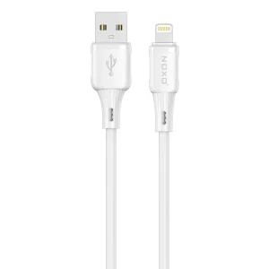 کابل USB‑A به لایتنینگ نوکسو مدل CN‑8 | کابل شارژ سیلیکونی طول  1 متری