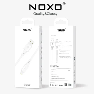 کابل USB‑A به لایتنینگ نوکسو مدل CN‑8 | کابل شارژ سیلیکونی طول  1 متری