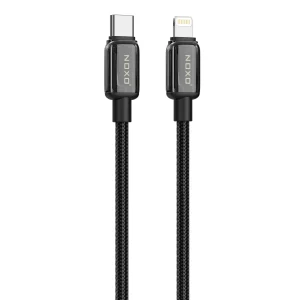 کابل شارژ 27 وات Type-C به Lightning نوکسو مدل CN-9 | نایلونی طول 1 متر