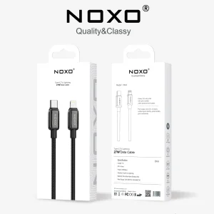 کابل شارژ 27 وات Type-C به Lightning نوکسو مدل CN-9 | نایلونی طول 1 متر