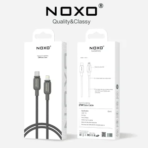 کابل شارژ 27 وات Type-C به Lightning نوکسو مدل CN-10 | نایلونی طول 1.2 متر