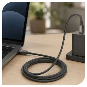 کابل شارژ 60 وات Type-C به Type-C نوکسو مدل CN-10 | نایلونی طول 1.2 متر