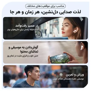 هدفون بلوتوثی نوکسو مدل TN‑5 | بلوتوث 5.4، درایور 13 میلی‌متری، شارژدهی تا 30 ساعت