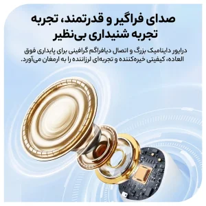 هندزفری بلوتوثی مینی نوکسو مدل TN‑6 بلوتوث 5.4 با طراحی In‑Ear