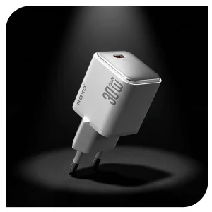 شارژر دیواری ۳۰ وات نوکسو مدل EU CHN-7 | فست شارژ PD به همراه کابل تایپ سی