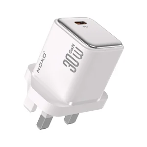 شارژر دیواری GaN 30 وات PD نوکسو مدلCHN-7 | پین UK، شارژ سریع USB-C