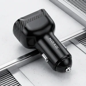 قیمت و خرید شارژر فندکی سه پورت 60 وات نوکسو مدل CCN-7 با دو خروجی USB-C و یک USB-A
