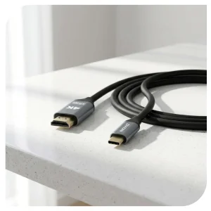 کابل تبدیل USB-C به HDMI نوکسو مدل HDMI-N1 طول 2 متر | خروجی 4K و پشتیبانی از HDR