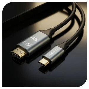 کابل تبدیل USB-C به HDMI نوکسو مدل HDMI-N1 طول 2 متر | خروجی 4K و پشتیبانی از HDR