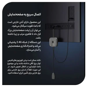 دانگل وایرلس دیسپلی نوکسو مدل DG‑N1 | انتقال تصویر بی‌سیم Full HD