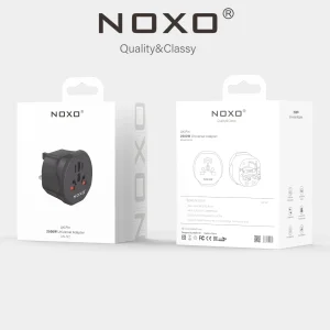 آداپتور مسافرتی 2500 وات یونیورسال نوکسو مدل UN-N2 | تبدیل سه‌ شاخه انگلیسی (UK Pin)