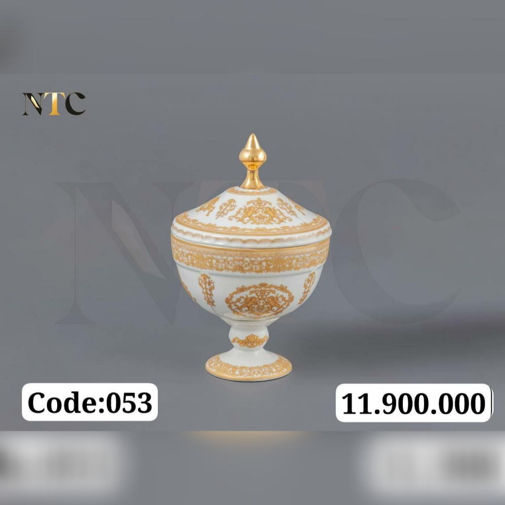 شکلات خوری پایه دار کوچک آنجل طلایی053