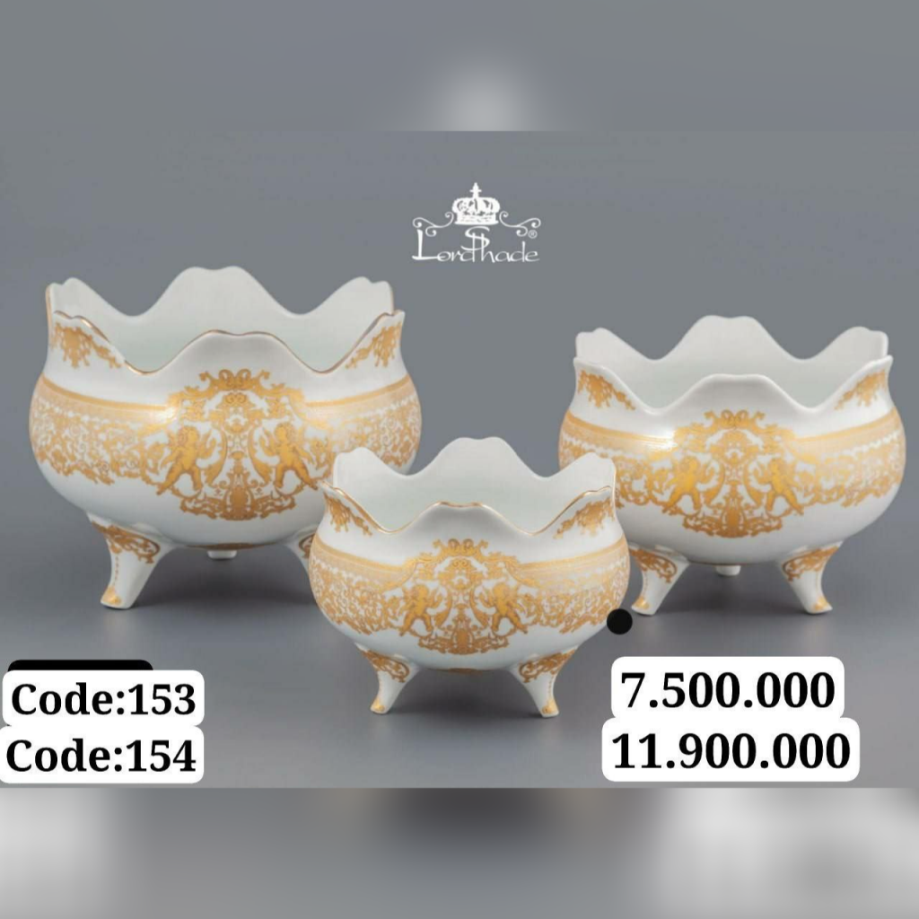 شکلات خوری سه پایه طرح آنجل طلایی153