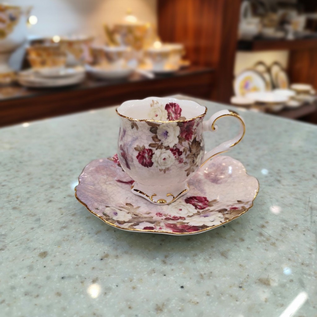 فنجان نعلبکی چایخوری لمونژ 4017