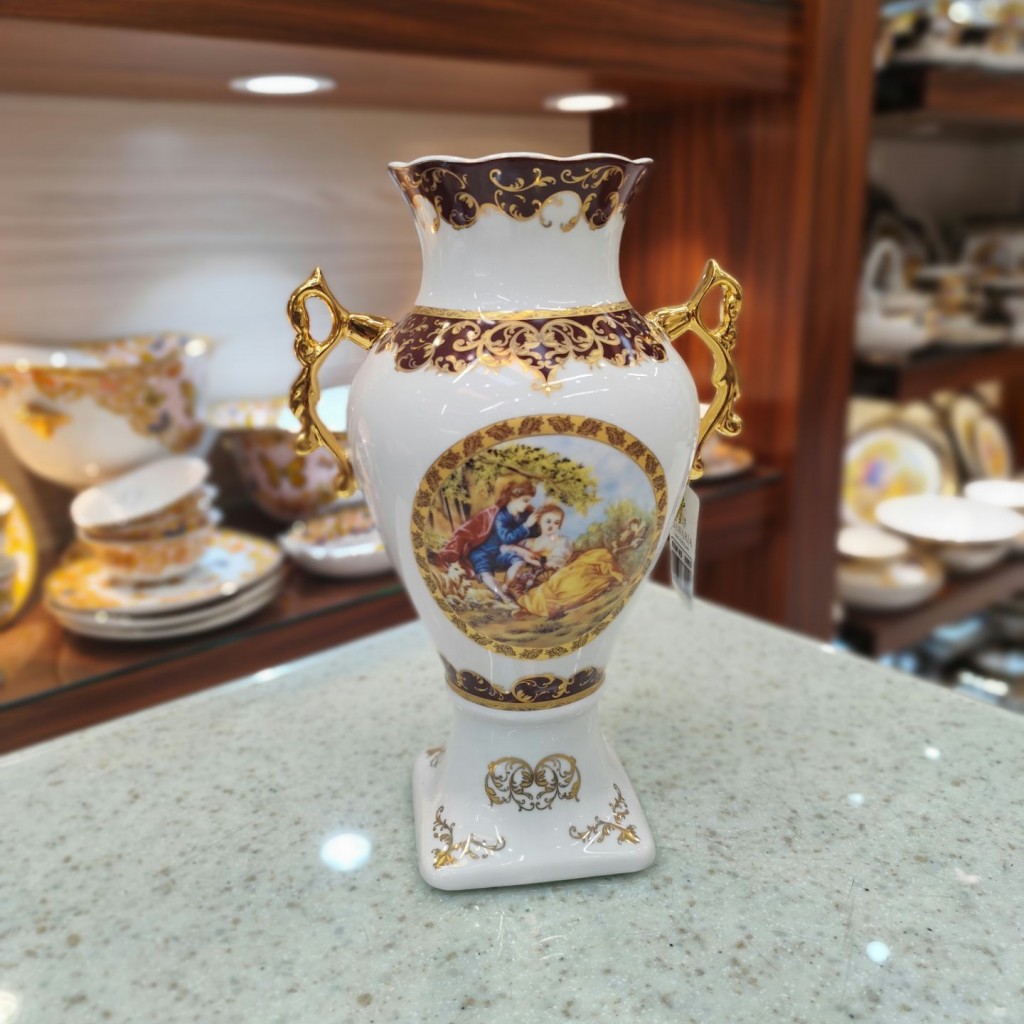 گلدان کاپ متوسط لیلی مجنون  زرشکی6003