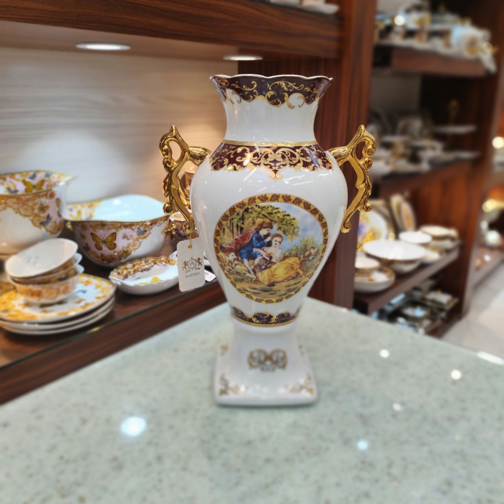 گلدان کاپ بزرگ لیلی مجنون زرشکی6002