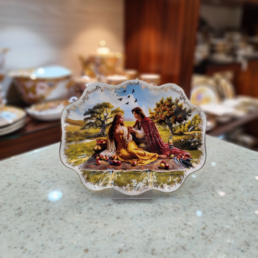 پیش دستی میوه خوری طرح ادم وحوا3092