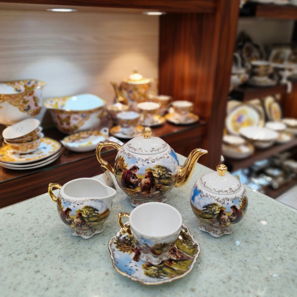 سرویس چایخوری 17پارچه ادم وحوا3094