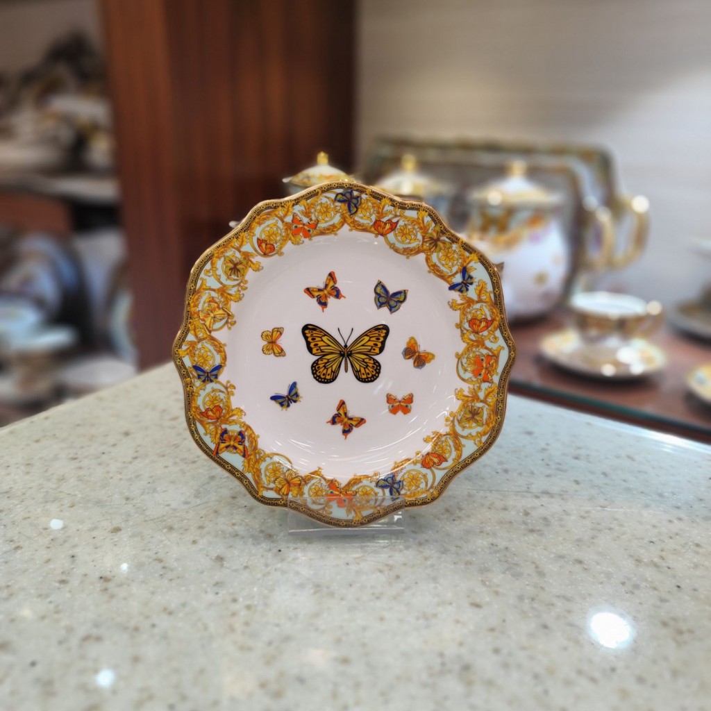 پیش دستی دالبردارطرح پروانه فیروزه ای55506