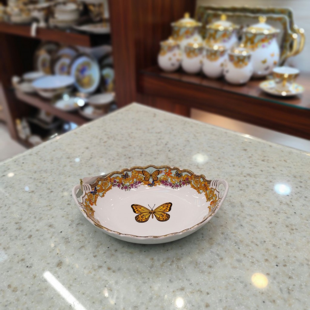 باقلواخوری کوچک طرح پروانه فیروزه ای55542