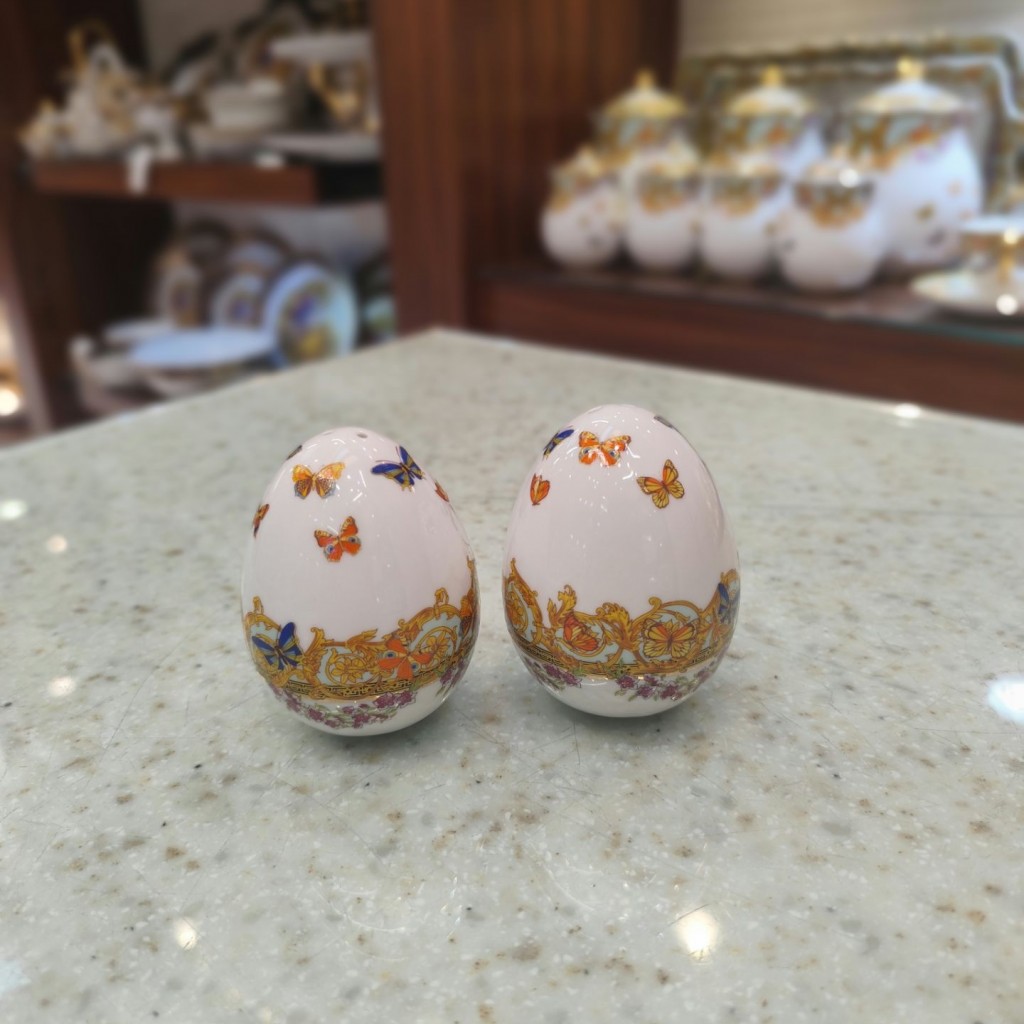 نمک پاش جفتی پروانه فیروزه ای55531