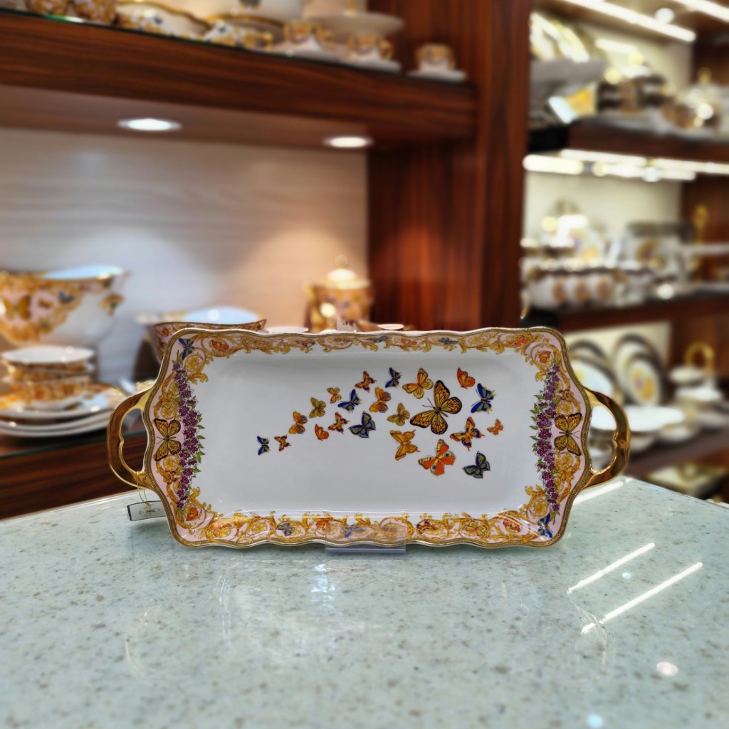 رولت خوری دالبر کوچک طرح پروانه صورتی55339