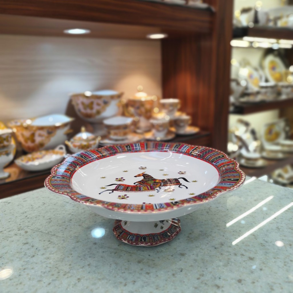 شیرینی خوری پایه دارگرد هرمس9026