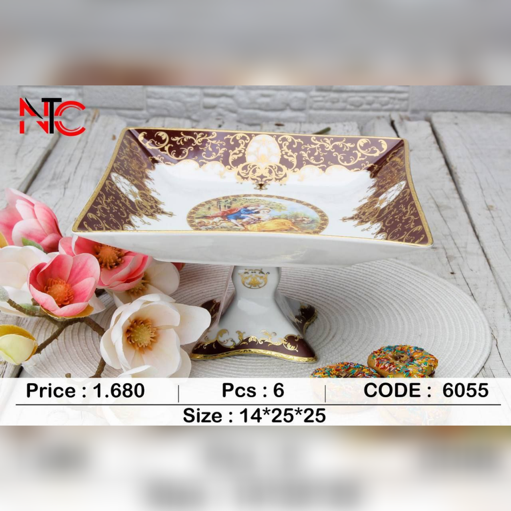 ظرف شیرینی خوری چهار گوش