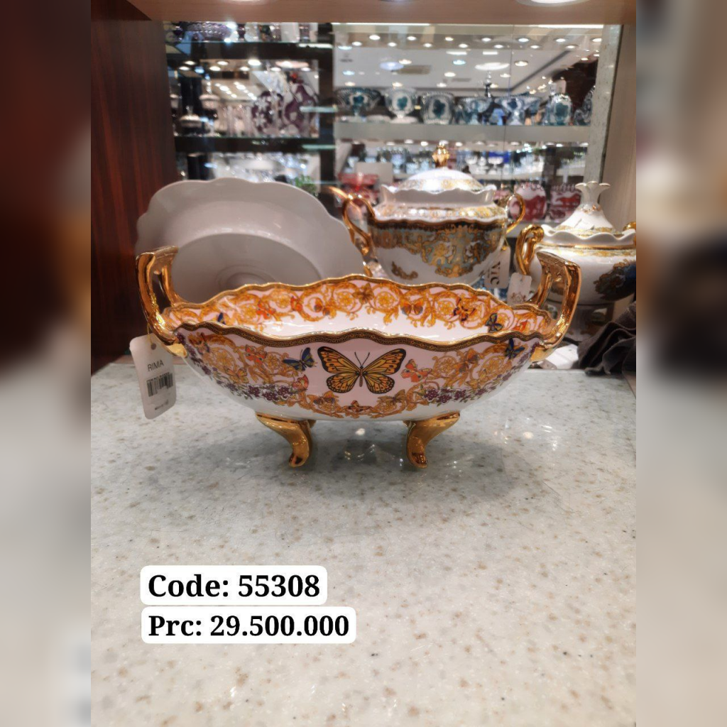 کشکول کلاسیک طرح پروانه صورتی