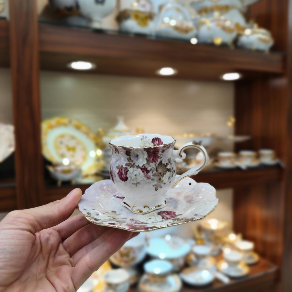 فنجان نعلبکی چایخوری لمونژ 4017