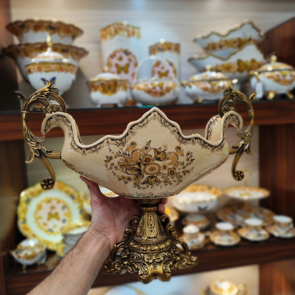 کشکول پایه دار بزرگ زینک8067