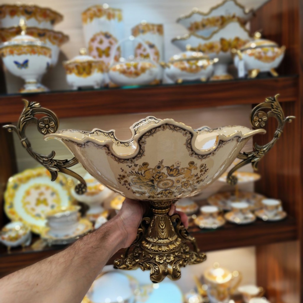 کشکول  میوه خوری بزرگ زینک 8074