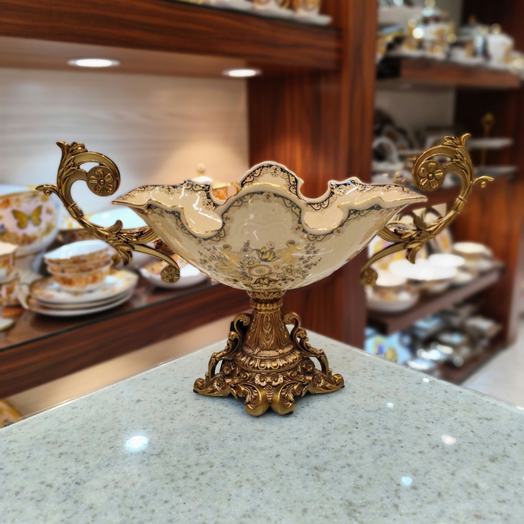 کشکول آجیل خوری متوسط زینک 8075