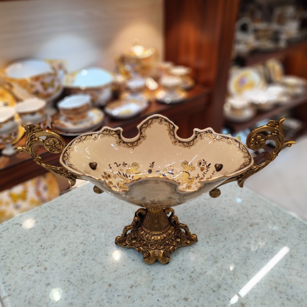 کشکول آجیل خوری متوسط زینک 8075