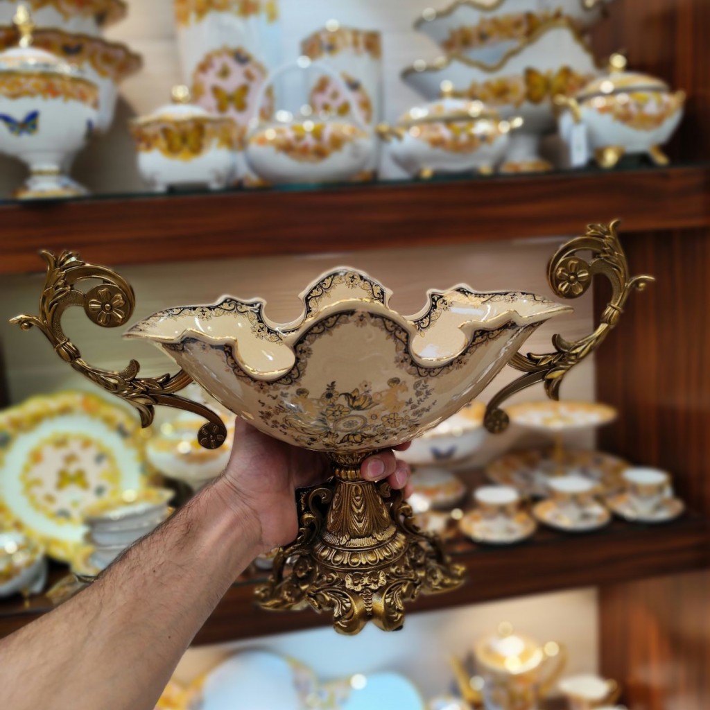 کشکول آجیل خوری متوسط زینک 8075