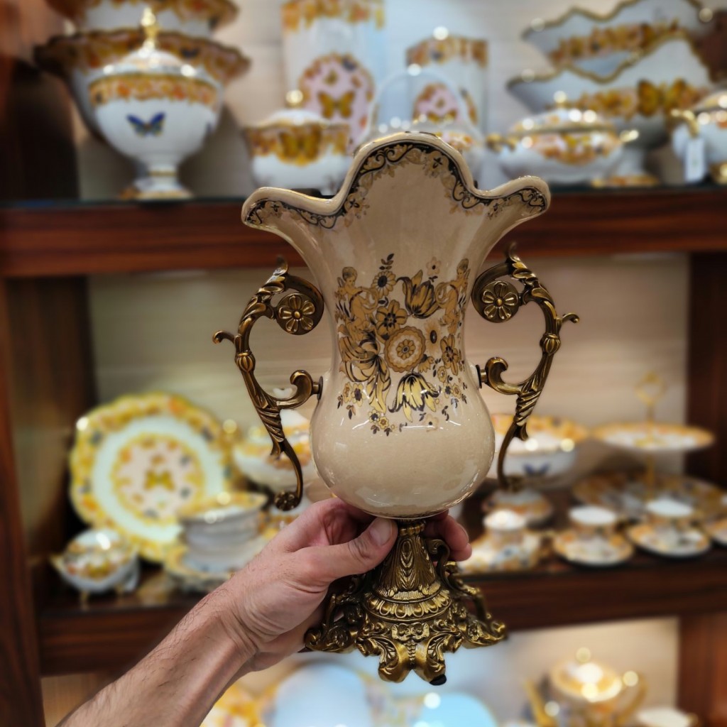 گلدان متوسط دهنه باز زینک 8066