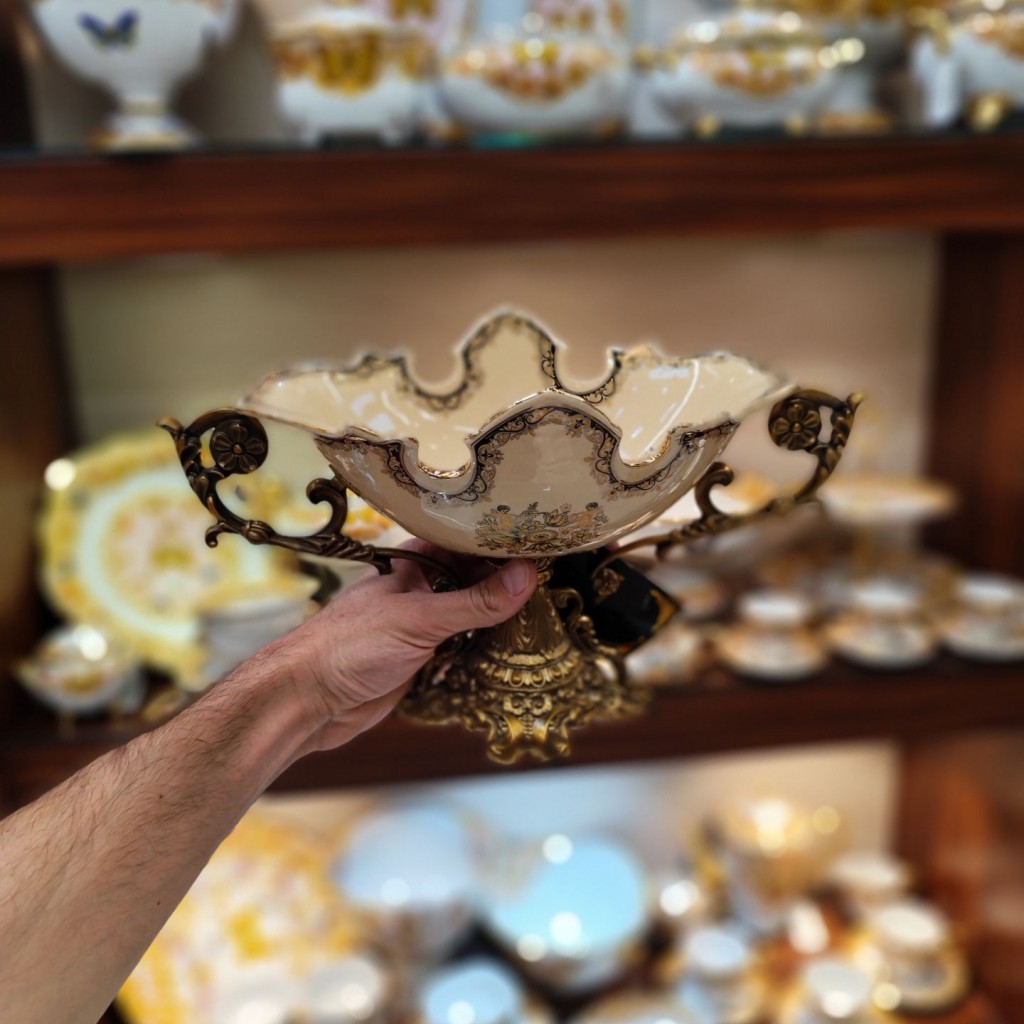 کشکول آجیل خوری  کوچک زینک 8076