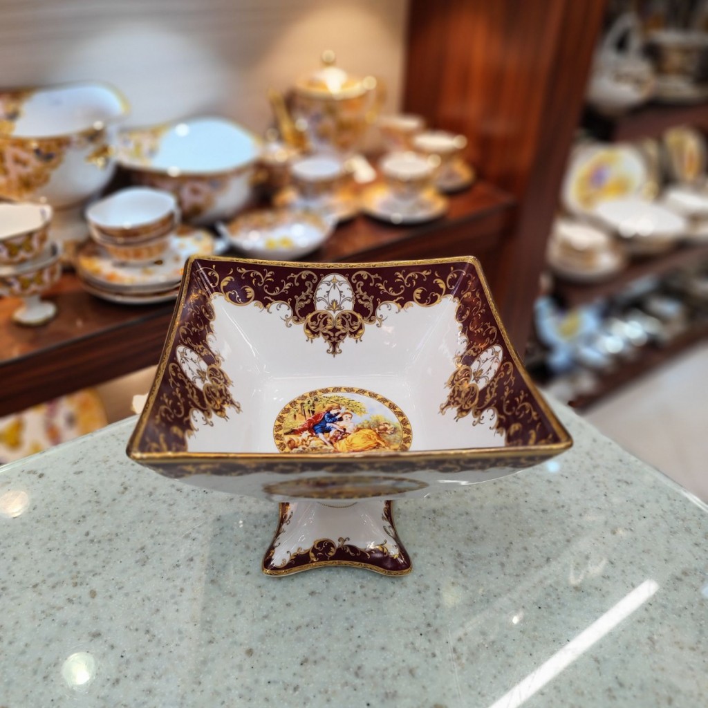 میوه خوری چهارگوش لیلی مجنون زرشکی6058