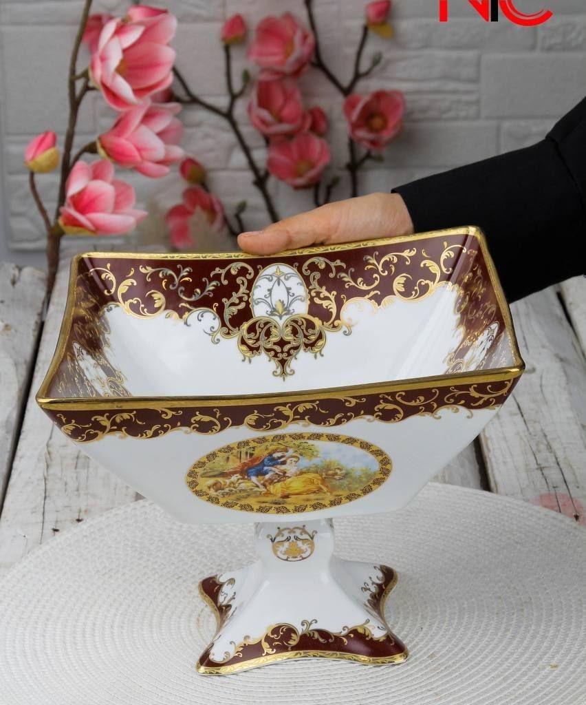 میوه خوری چهارگوش لیلی مجنون زرشکی6058