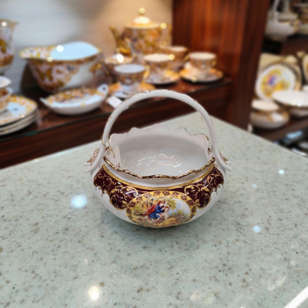 شکلات خوری سبدی لیلی مجنون زرشکی6041