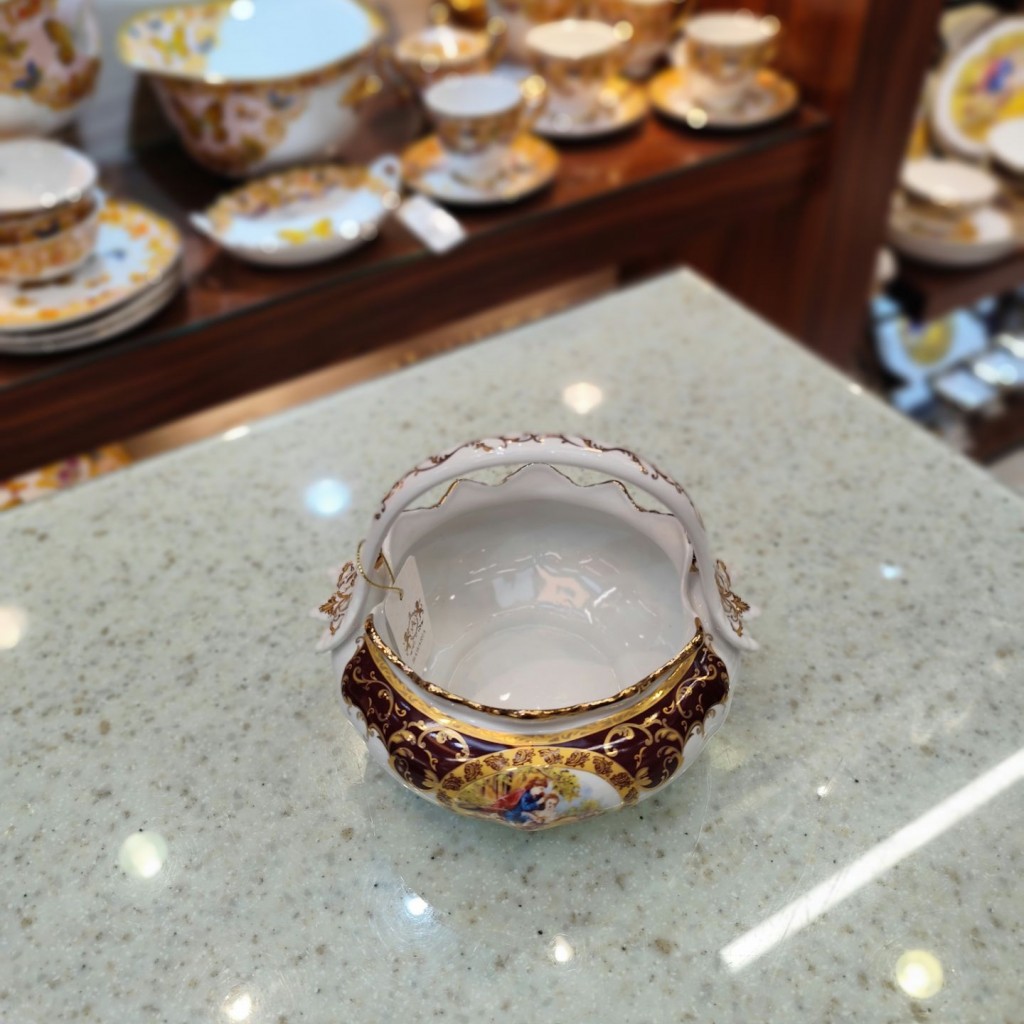 شکلات خوری سبدی لیلی مجنون زرشکی6041